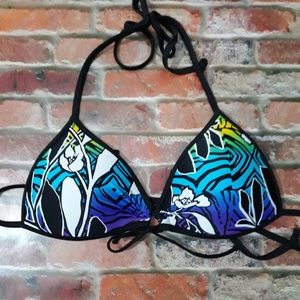 Body Glove Padded Triangle Halter Bikini Top XS